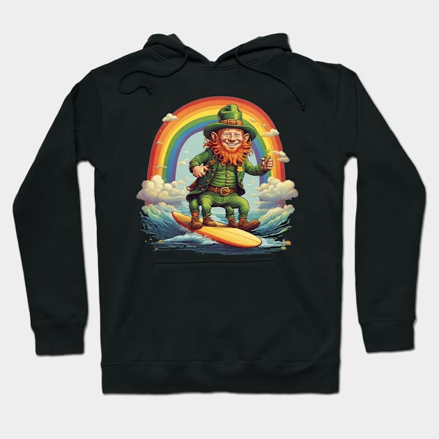 Leprechaun on the surf! #2 Hoodie by bswlife